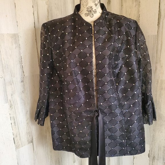 Dress Barn Jackets & Blazers - NWOT DRESS BARN ELEGANT SPARKLING EVENING PARTY JACKET COAT